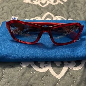 Adidas Red/ Black Sport Sunnies
